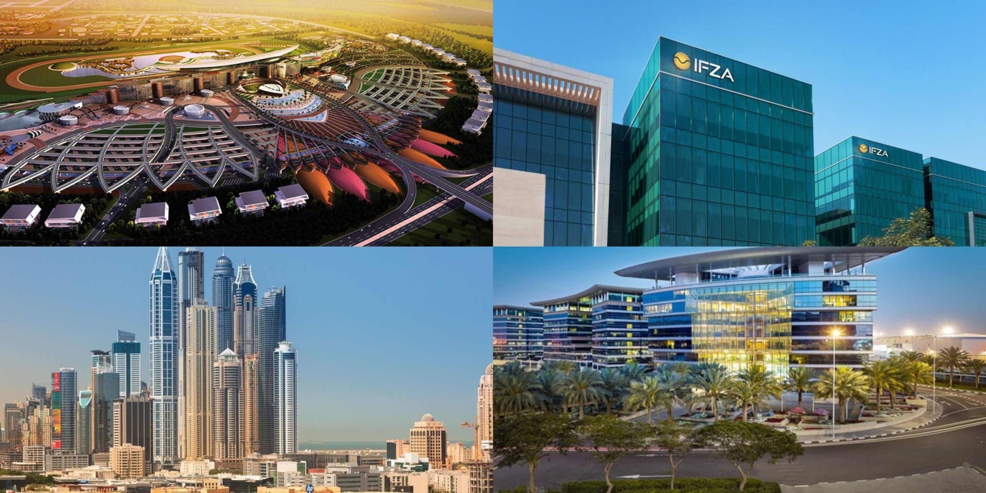 Modern office workspace in a UAE free zone